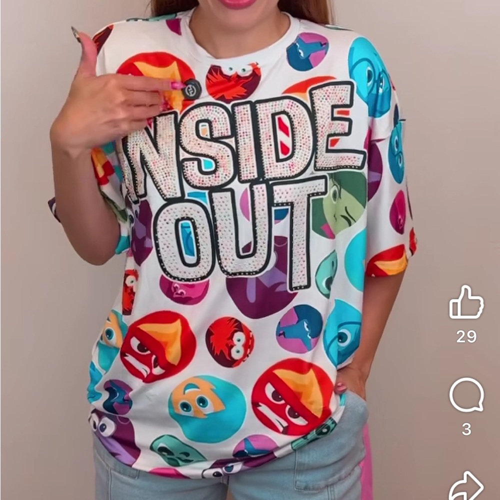 Inside Out for Women Graphic T-Shirt - Multicolory